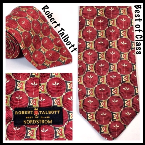 ❌SOLD❌ Robert Talbott Tie Best of Class Mens Red - Picture 2 of 8
